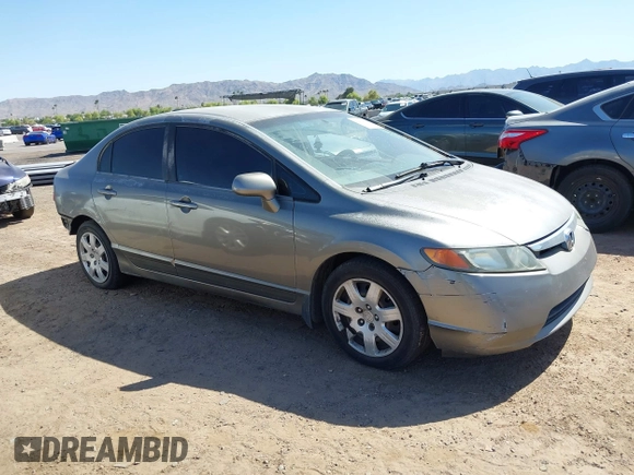 2008 Honda Civic LX with VIN 2HGFA16568H505100, listed as a IAAI auction lot 42134374 with 154,257 mi miles and . Bid and sale history available at DreamBid. Image 1.