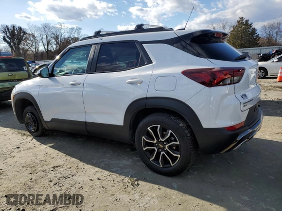 2023 Chevrolet TrailBlazer ACTIV with VIN KL79MSSL4PB137615, listed as a Copart auction lot 85645194 with 46,708 mi miles and Salvage Title. Bid and sale history available at DreamBid. Image 2.