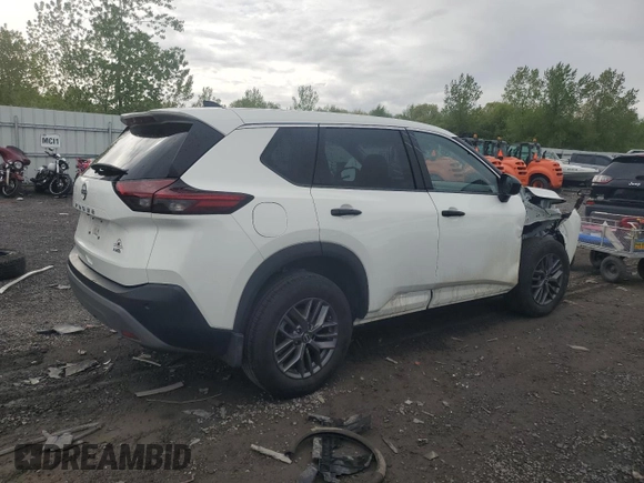 2023 Nissan Rogue S with VIN 5N1BT3AB5PC928327, listed as a Copart auction lot 55635015 with 15,159 mi miles and Salvage title. Bid and sale history available at DreamBid. Image 3.