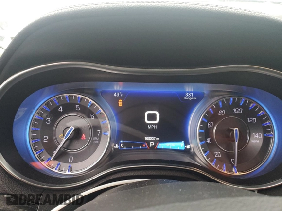 2016 Chrysler 300 Limited with VIN 2C3CCARG7GH170697, listed as a Copart auction lot 46917605 with 160,237 mi miles and Salvage Title. Bid and sale history available at DreamBid. Image 9.