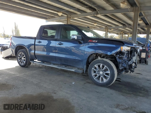 2022 Chevrolet Silverado 1500 LT with VIN 1GCUYDED5NZ218256, listed as a Copart auction lot 52565255 with 87,481 mi miles and Salvage Title. Bid and sale history available at DreamBid. Image 4.