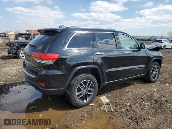 2018 Jeep Grand Cherokee Limited with VIN 1C4RJFBG0JC363271, listed as a Copart auction lot 52819605 with 77,576 mi miles and Salvage Title. Bid and sale history available at DreamBid. Image 3.