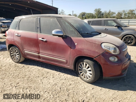 2015 FIAT 500L Lounge with VIN ZFBCFACH6FZ033398, listed as a Copart auction lot 77767254 with 107,814 mi miles and Clean Title. Bid and sale history available at carsss.com. Image 4.
