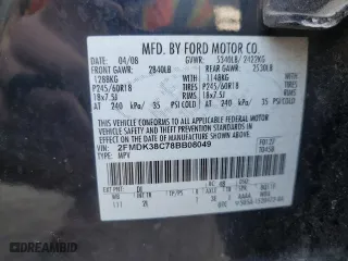 2008 Ford Edge SEL with VIN 2FMDK38C78BB08049, listed as a Copart auction lot 48979795 with 126,846 mi miles and Clean Title. Bid and sale history available at carsss.com. Image 14.