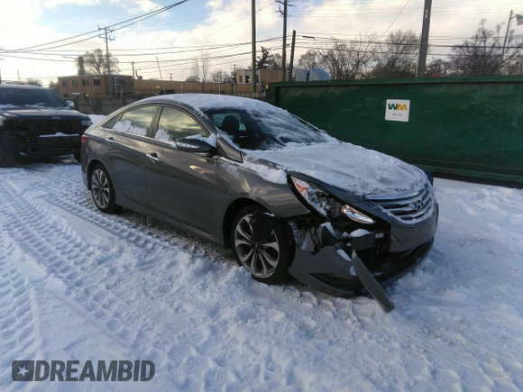 2014 Hyundai Sonata SE with VIN 5NPEC4AC9EH902931, listed as a IAAI auction lot 41594115 with 50,221 mi miles and . Bid and sale history available at DreamBid. Image 1.
