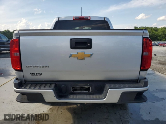 2020 Chevrolet Colorado 2WD Work Truck with VIN 1GCGSBEA0L1199572, listed as a Copart auction lot 58326225 with 185,498 mi miles and Salvage title. Bid and sale history available at DreamBid. Image 6.