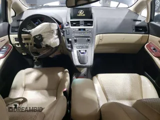 2010 Lexus HS 250h with VIN JTHBB1BA3A2005311, listed as a Copart auction lot 75595664 with 117,906 mi miles and Salvage Title. Bid and sale history available at DreamBid. Image 8.