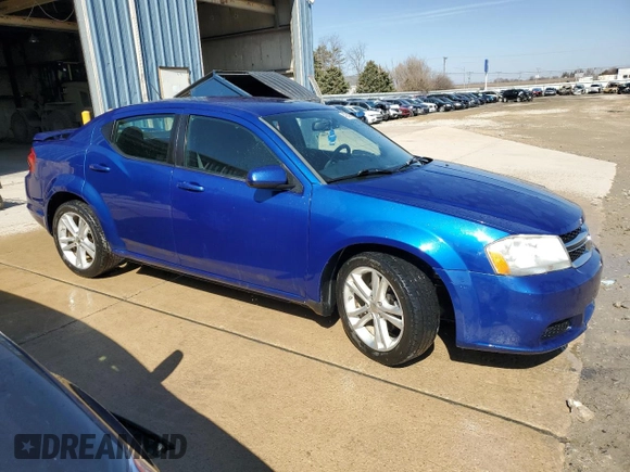 2012 Dodge Avenger SXT with VIN 1C3CDZCB8CN183341, listed as a Copart auction lot 49246745 with 141,654 mi miles and Salvage Title. Bid and sale history available at DreamBid. Image 4.