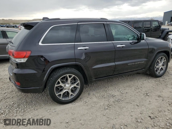 2020 Jeep Grand Cherokee Overland with VIN 1C4RJFCG9LC264711, listed as a Copart auction lot 51505885 with 52,670 mi miles and Salvage Title. Bid and sale history available at DreamBid. Image 3.