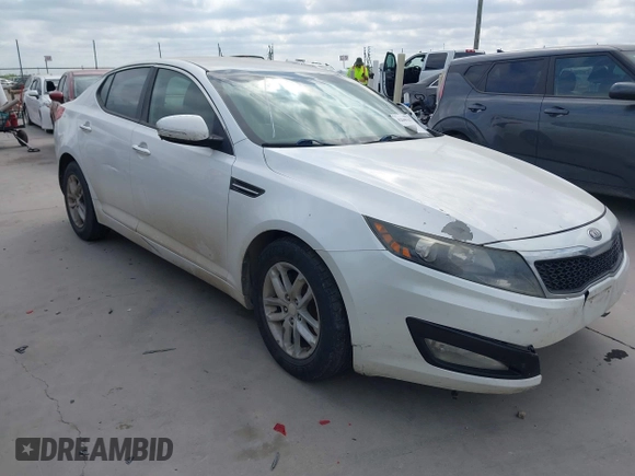 2013 Kia Optima LX with VIN 5XXGM4A74DG142720, listed as a IAAI auction lot 42049367 with 178,554 mi miles. Bid and sale history available at carsss.com. Image 1.
