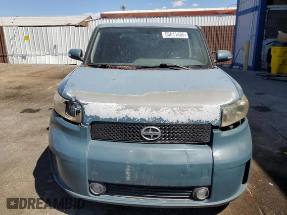 2008 Scion xB with VIN JTLKE50EX81010905, listed as a Copart auction lot 55611435 with 186,998 mi miles and Clean Title. Bid and sale history available at carsss.com. Image 5.