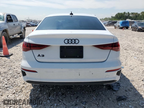 2022 Audi A3 Premium Plus with VIN WAUBUDGYXNA099084, listed as a Copart auction lot 69888054 with 19,235 mi miles and Salvage Title. Bid and sale history available at carsss.com. Image 6.