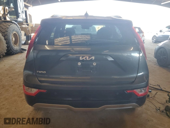 2023 Kia Niro Wind with VIN KNDCR3L17P5029789, listed as a Copart auction lot 49267625 with 56,079 mi miles and Salvage Title. Bid and sale history available at carsss.com. Image 6.