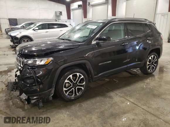 2022 Jeep Compass (RED) Edition с VIN 3C4NJDCB8NT108125, выставлен на аукционе Copart как лот 45368575 с пробегом 76 256 миль миль и Списание • Salvage title. История ставок и продаж доступна на DreamBid. Изображение 1.