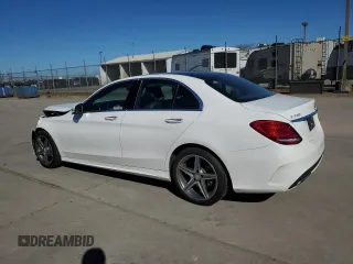 2015 Mercedes-Benz C-Class C 400 with VIN 55SWF6GB5FU028081, listed as a Copart auction lot 46878865 with 116,149 mi miles and Salvage Title. Bid and sale history available at carsss.com. Image 2.