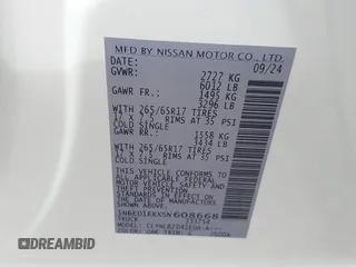 2025 Nissan Frontier S with VIN 1N6ED1EKXSN608668, listed as a IAAI auction lot 41909095 with 41 mi miles and . Bid and sale history available at DreamBid. Image 9.
