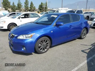 2012 Lexus CT 200h z VIN JTHKD5BH8C2081267, wystawiony jako Copart lot #65229115 z przebiegiem 248 990 mil mil oraz Szkoda całkowita • Salvage title. Historia ofert i sprzedaży dostępna na DreamBid. Obrazek 1.