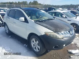 2009 Nissan Murano SL with VIN JN8AZ18U49W019107, listed as a IAAI auction lot 41393827 with 230,476 mi miles. Bid and sale history available at carsss.com. Image 1.