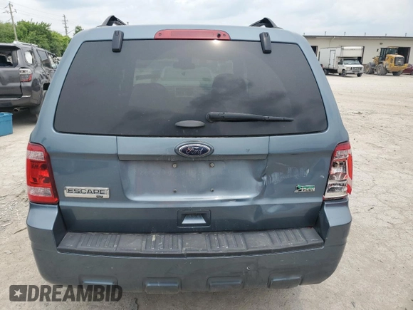 2012 Ford Escape XLT with VIN 1FMCU0DG9CKA89290, listed as a Copart auction lot 59290235 with 78,610 mi miles and Salvage title. Bid and sale history available at DreamBid. Image 6.