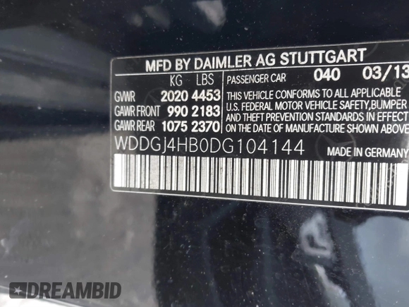 2013 Mercedes-Benz C 250 z VIN WDDGJ4HB0DG104144, wystawiony jako IAAI lot #41516124 z przebiegiem 117 916 mil mil oraz . Historia ofert i sprzedaży dostępna na DreamBid. Obrazek 9.