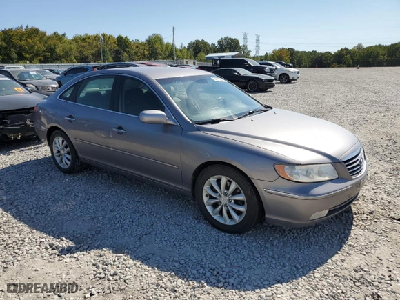 2007 Hyundai Azera SE with VIN KMHFC46F37A233990, listed as a Copart auction lot 74978354 with 158,902 mi miles and Salvage Title. Bid and sale history available at carsss.com. Image 4.