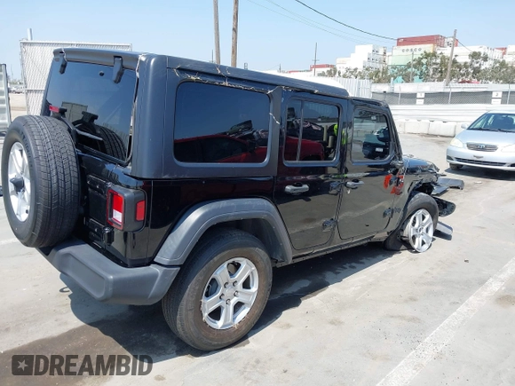 2023 Jeep Wrangler Willys with VIN 1C4HJXDG5PW615358, listed as a IAAI auction lot 42383749 with 31,988 mi miles and . Bid and sale history available at DreamBid. Image 4.
