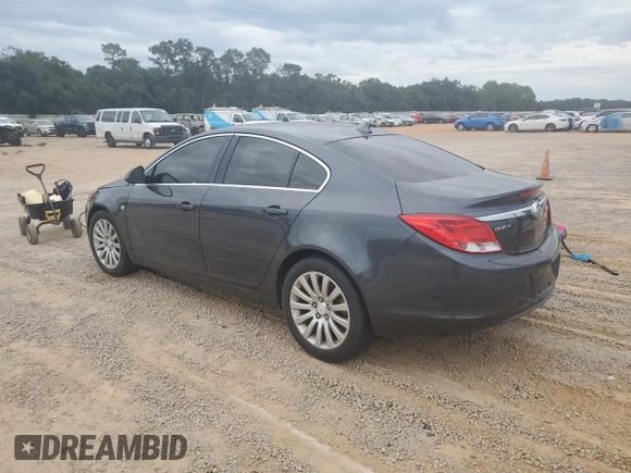 2011 Buick Regal CXL RL2 with VIN 2G4GP5EC8B9196834, listed as a Copart auction lot 74107594 with Not provided miles and Salvage title. Bid and sale history available at DreamBid. Image 2.