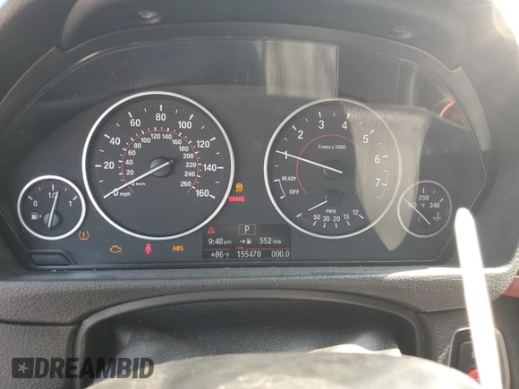 2013 BMW 3 Series 328i z VIN WBA3A5C53DF356540, wystawiony jako Copart lot #62729845 z przebiegiem 155 470 mil mil oraz Szkoda całkowita • Salvage title. Historia ofert i sprzedaży dostępna na DreamBid. Obrazek 9.