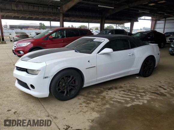 2014 Chevrolet Camaro LT with VIN 2G1FB3D34E9272812, listed as a Copart auction lot 60438455 with 110,379 mi miles and Salvage title. Bid and sale history available at DreamBid. Image 1.