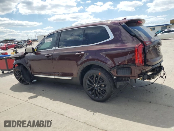 2022 Kia Telluride SX with VIN 5XYP54HC7NG276196, listed as a Copart auction lot 48282323 with 11,643 mi miles and Salvage title. Bid and sale history available at DreamBid. Image 2.