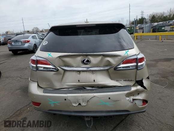 2013 Lexus RX 450h with VIN JTJZB1BA3D2008890, listed as a Copart auction lot 49958315 with 201,231 mi miles and Salvage title. Bid and sale history available at DreamBid. Image 6.