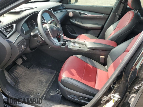 2022 Infiniti QX55 Sensory with VIN 3PCAJ5L30NF101911, listed as a Copart auction lot 65155474 with 57,589 mi miles and Salvage title. Bid and sale history available at DreamBid. Image 7.