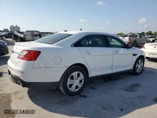 2014 Ford Sedan Police Interceptor with VIN 1FAHP2MK2EG156454, listed as a Copart auction lot 53382825 with 148,018 mi miles and Salvage Title. Bid and sale history available at carsss.com. Image 3.