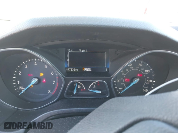 2017 Ford Focus SE with VIN 1FADP3F2XHL274975, listed as a IAAI auction lot 38283193 with 77,832 mi miles and . Bid and sale history available at DreamBid. Image 7.