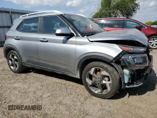 2023 Hyundai Venue SEL с VIN KMHRC8A39PU250048, выставлен на аукционе Copart как лот 53233675 с пробегом 24 537 миль миль и Списание • Salvage title. История ставок и продаж доступна на DreamBid. Изображение 4.