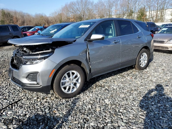 2024 Chevrolet Equinox LT with VIN 3GNAXUEG7RL332599, listed as a Copart auction lot 50180535 with 8,723 mi miles and Salvage Title. Bid and sale history available at DreamBid. Image 1.