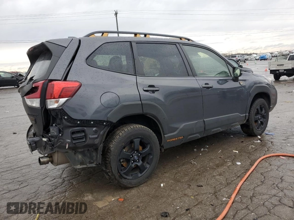 2023 Subaru Forester Wilderness with VIN JF2SKAMC4PH417969, listed as a Copart auction lot 43445735 with 75,358 mi miles and Salvage Title. Bid and sale history available at carsss.com. Image 3.