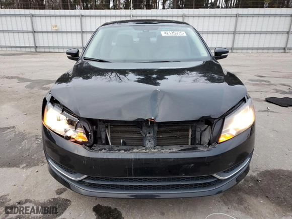 2013 Volkswagen Passat SE w/Sunroof with VIN 1VWBH7A37DC035915, listed as a Copart auction lot 42120935 with 126,331 mi miles and Salvage Title. Bid and sale history available at carsss.com. Image 5.