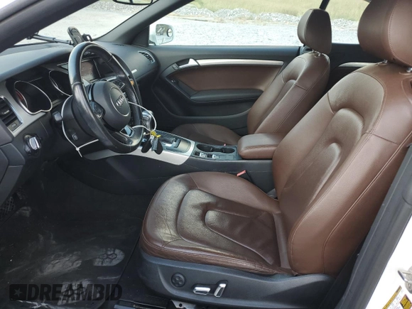 2016 Audi A5 Premium with VIN WAUD2AFH5GN000987, listed as a Copart auction lot 73012524 with 63,189 mi miles and Salvage title. Bid and sale history available at DreamBid. Image 7.