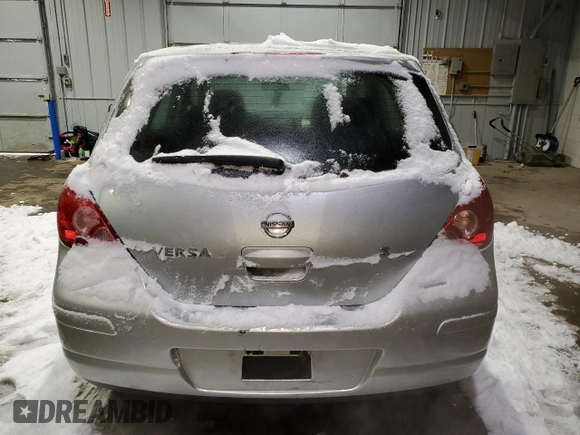 2007 Nissan Versa 1.8 S with VIN 3N1BC13E77L450063, listed as a Copart auction lot 42299135 with 81,821 mi miles and Salvage Title. Bid and sale history available at carsss.com. Image 6.