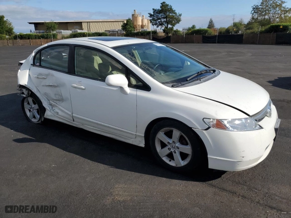 2007 Honda Civic Sdn EX with VIN JHMFA16897S001669, listed as a Copart auction lot 53709585 with 220,322 mi miles and Salvage Title. Bid and sale history available at carsss.com. Image 4.