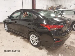 2022 Hyundai Accent SE with VIN 3KPC24A65NE166577, listed as a IAAI auction lot 41708850 with 17,566 mi miles. Bid and sale history available at carsss.com. Image 3.