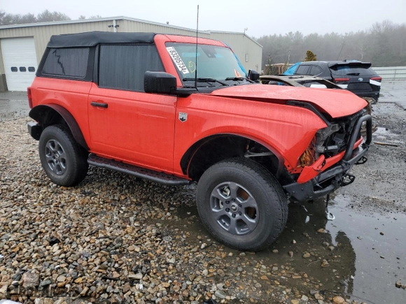 2022 Ford Bronco with VIN 1FMDE5AH9NLB12334, listed as a Copart auction lot 83205734 with 12,789 mi miles and Salvage Title. Bid and sale history available at carsss.com. Image 4.