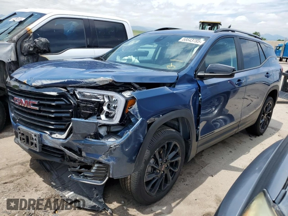 2024 GMC Terrain SLE with VIN 3GKALTEG3RL314796, listed as a Copart auction lot 58643785 with 22,617 mi miles and Salvage title. Bid and sale history available at DreamBid. Image 1.