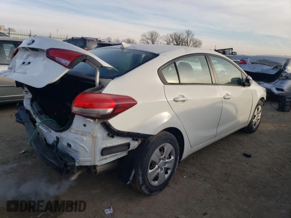 2017 Kia Forte LX with VIN 3KPFK4A72HE086261, listed as a Copart auction lot 51515425 with 27,150 mi miles and Non Repairable. Bid and sale history available at DreamBid. Image 3.