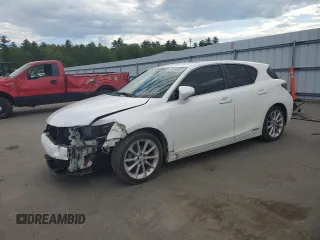 2013 Lexus CT 200h with VIN JTHKD5BH6D2162804, listed as a Copart auction lot 58155085 with 91,585 mi miles and Salvage title. Bid and sale history available at DreamBid. Image 1.