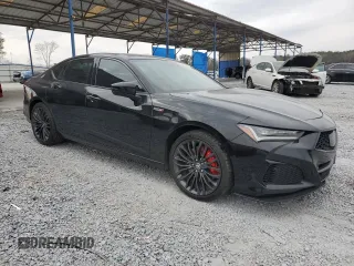 2021 Acura TLX Type S with VIN 19UUB7F05MA000654, listed as a Copart auction lot 46806005 with 65,022 mi miles and Salvage Title. Bid and sale history available at carsss.com. Image 4.
