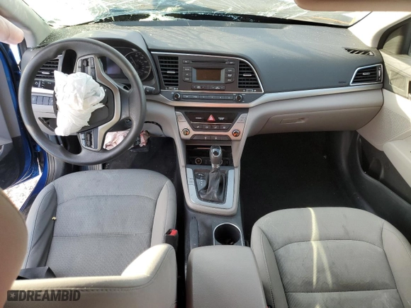 2017 Hyundai Elantra SE with VIN 5NPD74LF0HH196248, listed as a Copart auction lot 45359565 with 0 mi miles and Salvage Title. Bid and sale history available at carsss.com. Image 8.