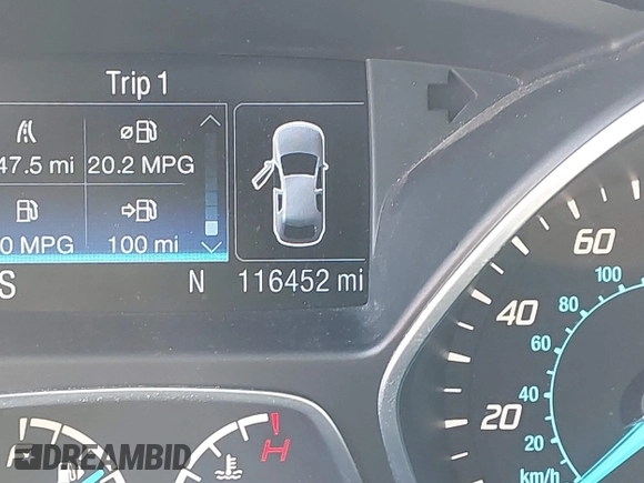 2016 Ford Escape Titanium with VIN 1FMCU9J98GUB42453, listed as a IAAI auction lot 41760110 with 116,452 mi miles. Bid and sale history available at carsss.com. Image 16.