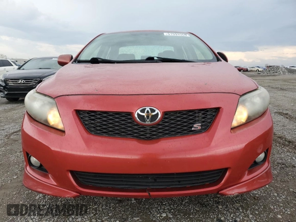 2009 Toyota Corolla with VIN 2T1BU40EX9C114798, listed as a Copart auction lot 51593365 with 164,331 mi miles and Salvage Title. Bid and sale history available at carsss.com. Image 5.